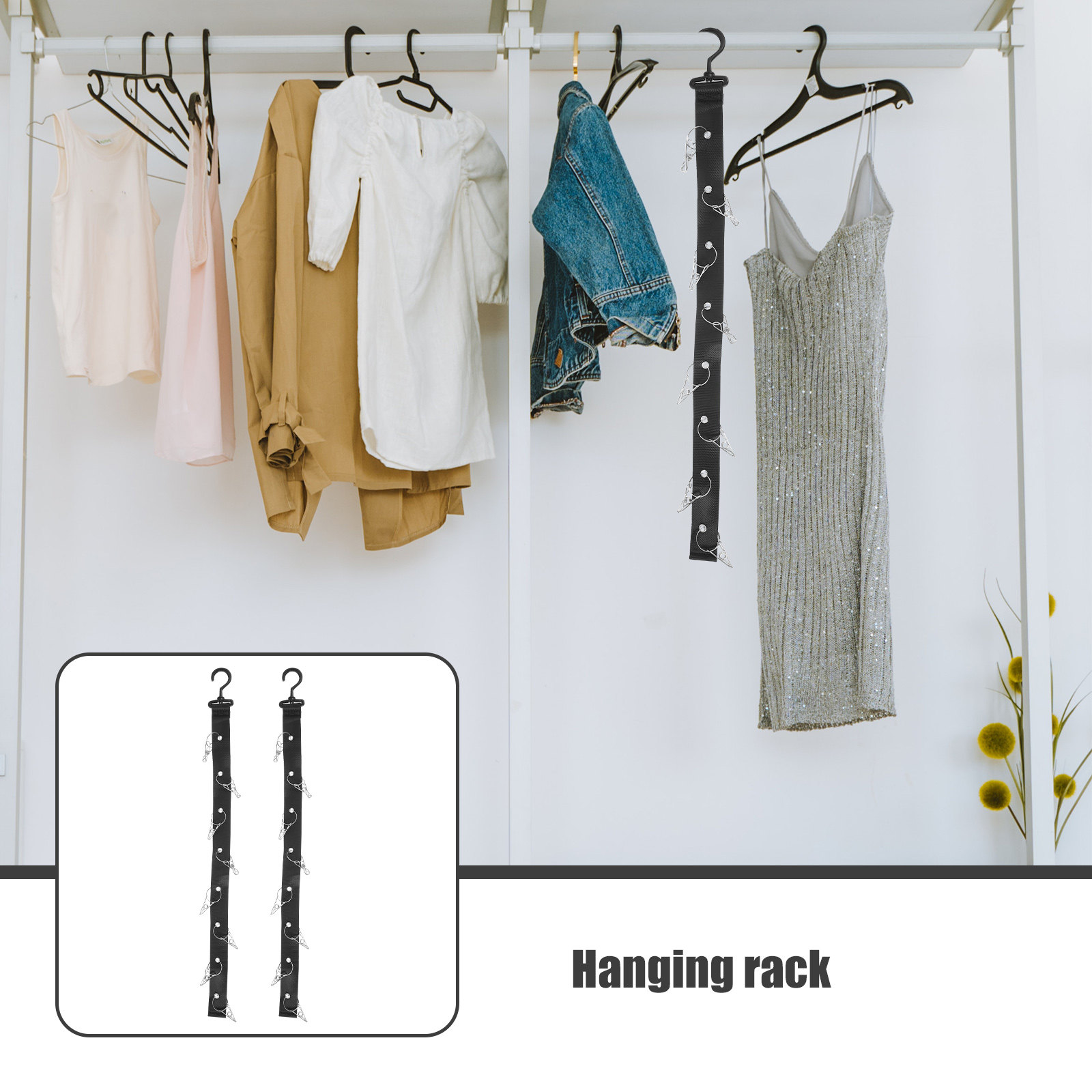 Sports Equipment Drying Rack - 2Pcs Hanging Drying Rack Portable Sports