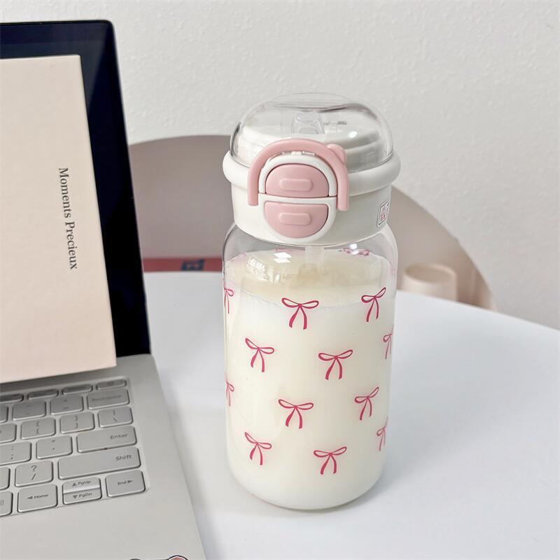 Sports Equipment 8 Year Old - Cute Water Bottle with Straw Portable