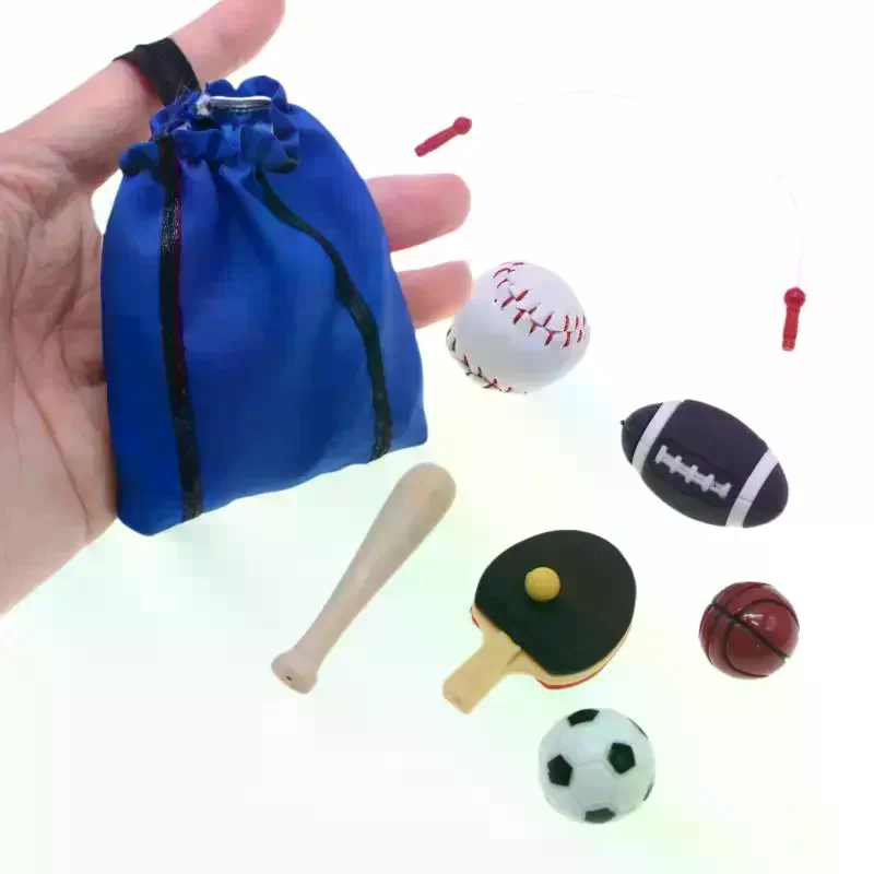 Sports Equipment Kit - 1/12 Dollhouse Simulation Mini Sports Equipment