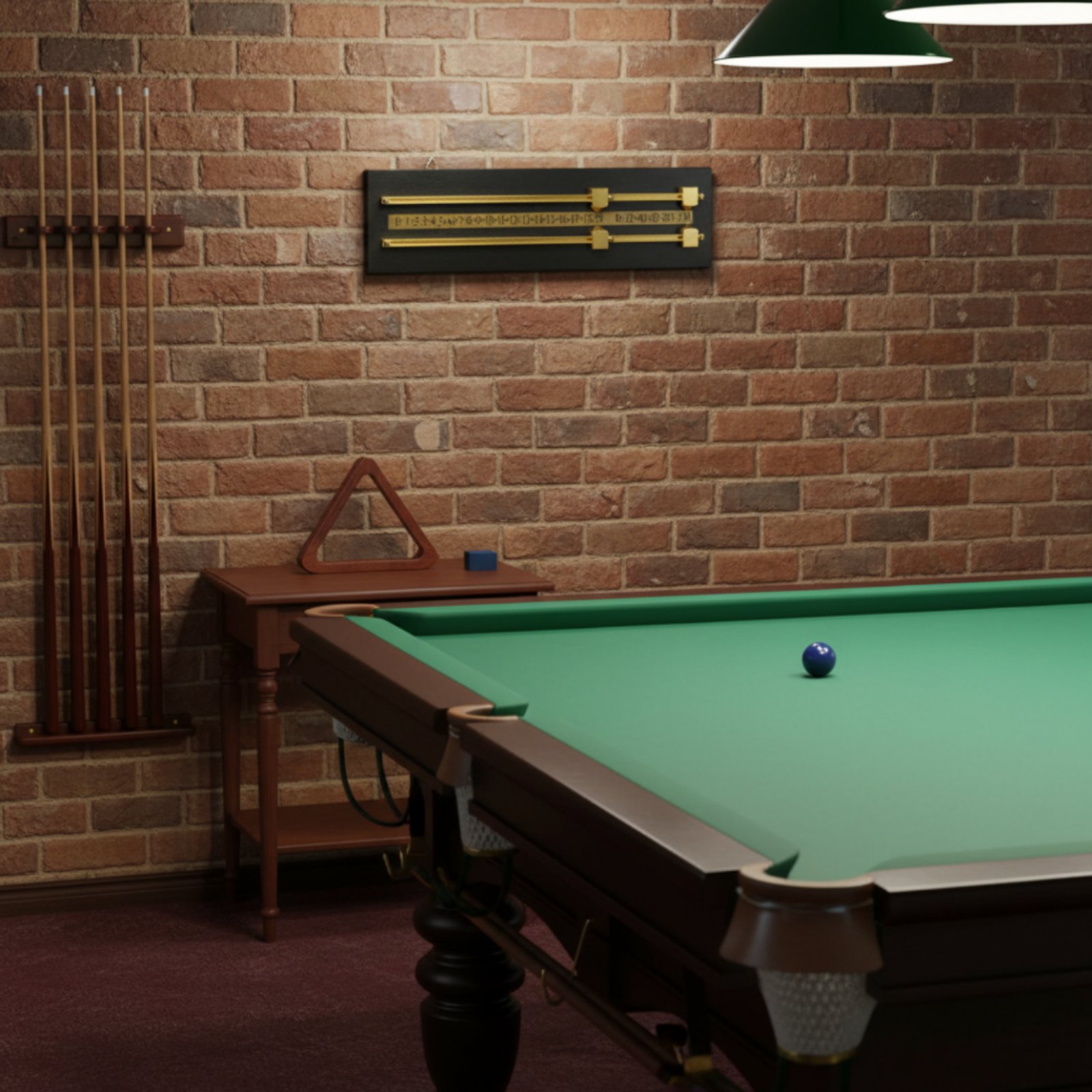 Sports Equipment Game - Wooden Billiard Scoreboard Clear Numbers Billiard