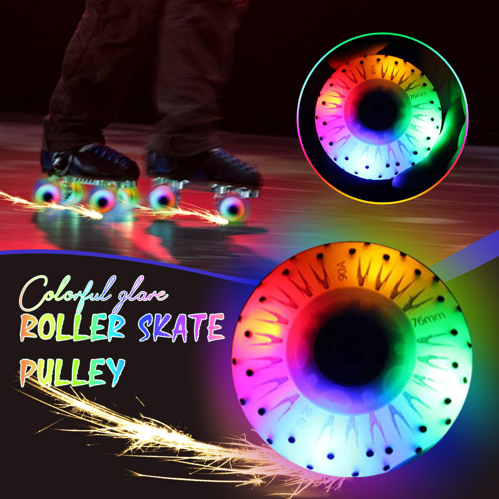 Roller Skate Inline - 1pcs Colorful Light Roller Skating Wheel,LED
