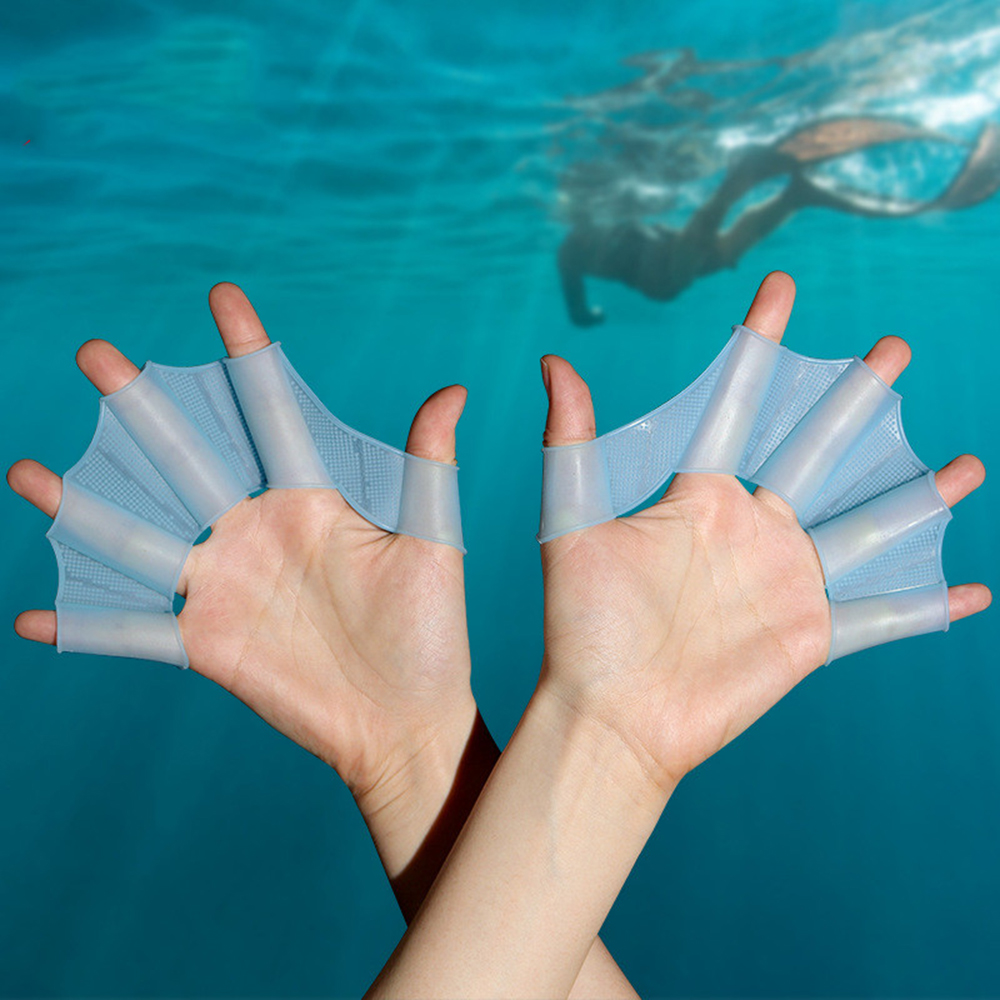 Sports Equipment Kids - Silicone Swim Fins Hand Paddles Set