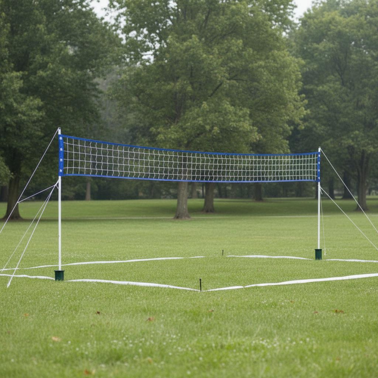 Sports Equipment Kit - Beach Volleyball Net Set Quick Fold
