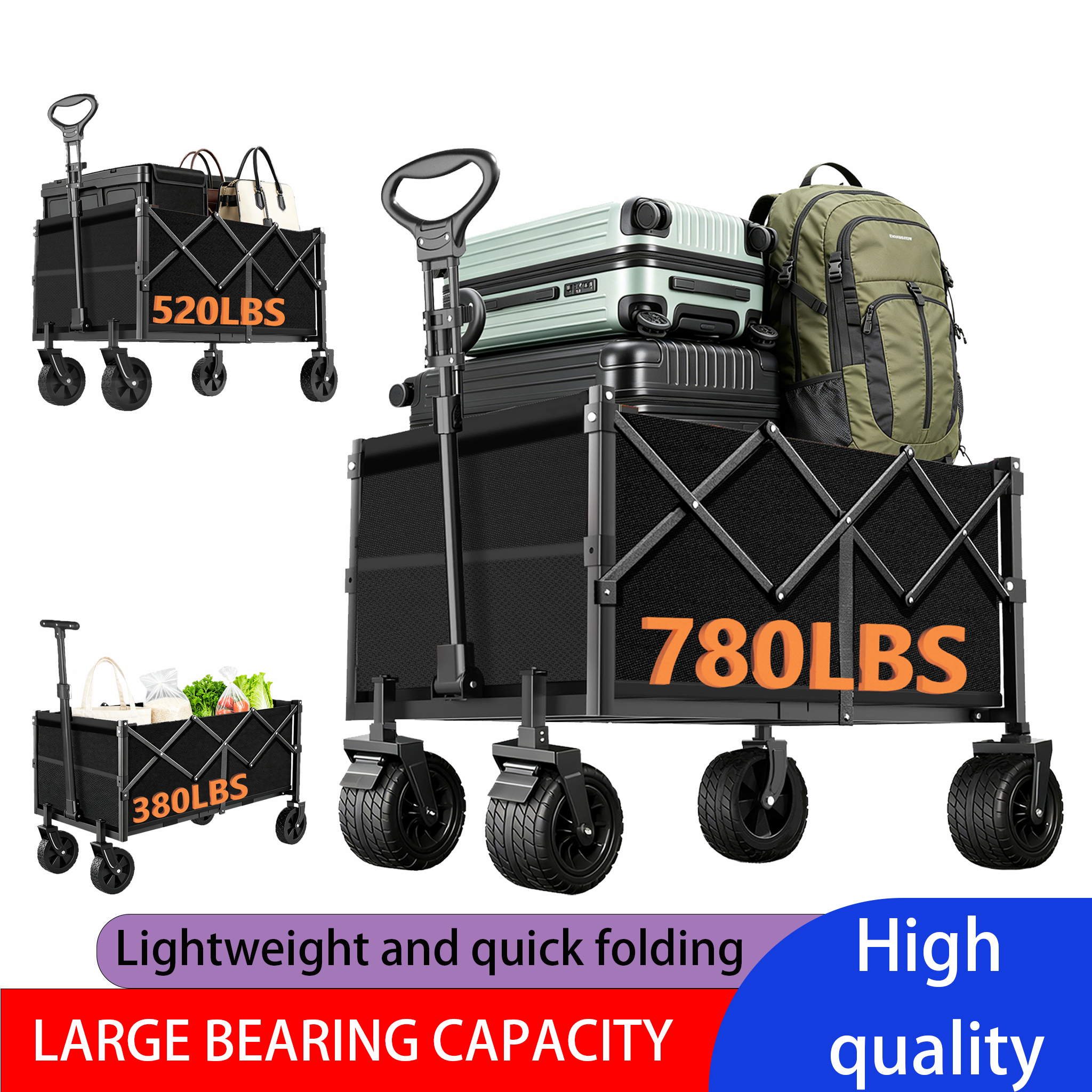 Sports Equipment Shop - [Heavy Duty Folding Cart] Heavy Duty