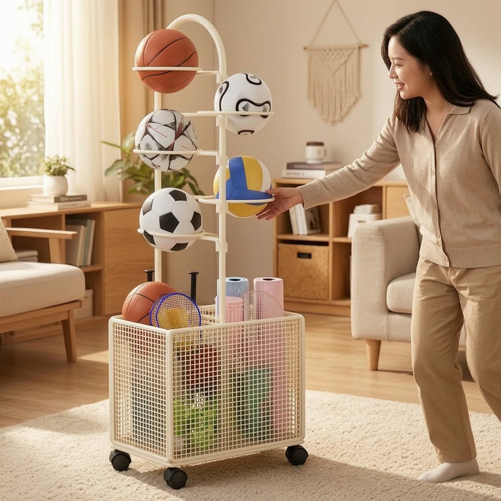 Sports Equipment Storage Rack  - Sports Equipment Organizer review and price