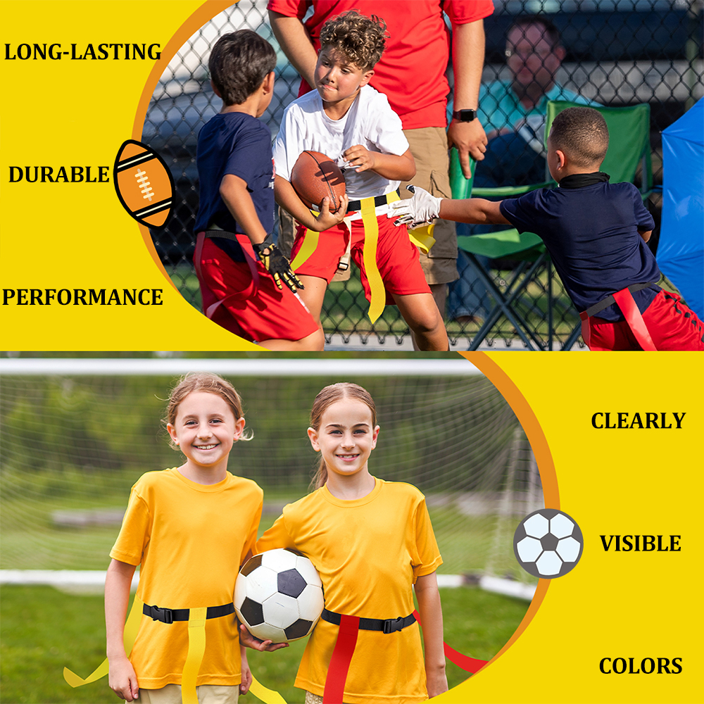 6PCS Flag Football Belts Set A - Sports Equipment Kids review and price