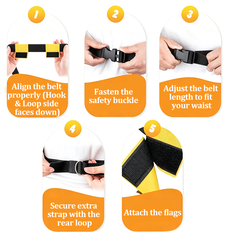 6PCS Flag Football Belts Set A - Sports Equipment Kids review and price