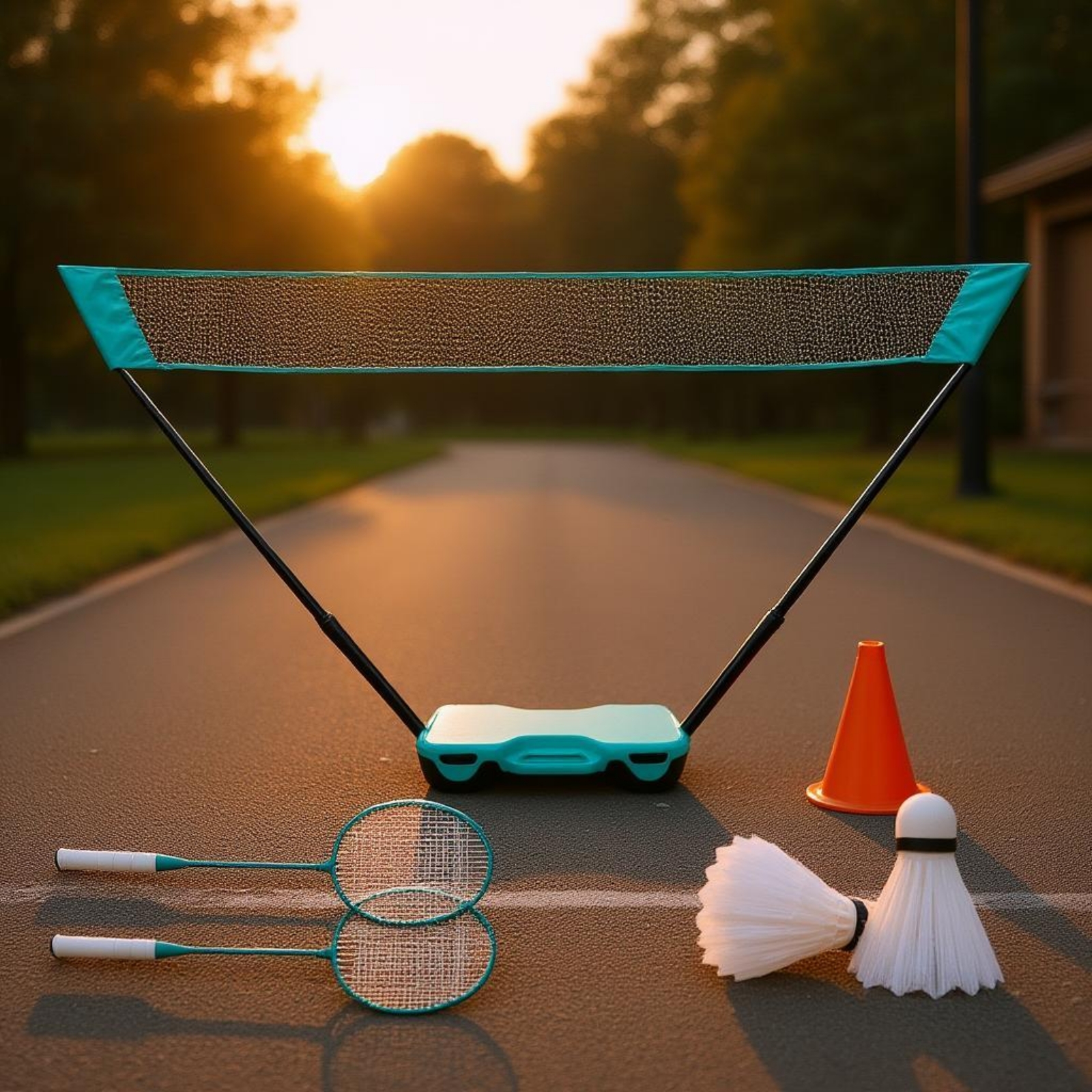 Badminton Net Frame Kit Compac - Sports Equipment Kit review and price