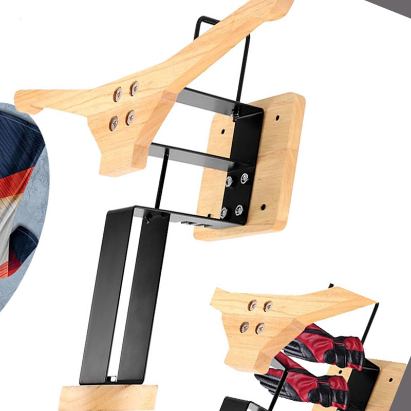 Wood Motorcycle Helmet Holder  - Sports Equipment Organizer review and price