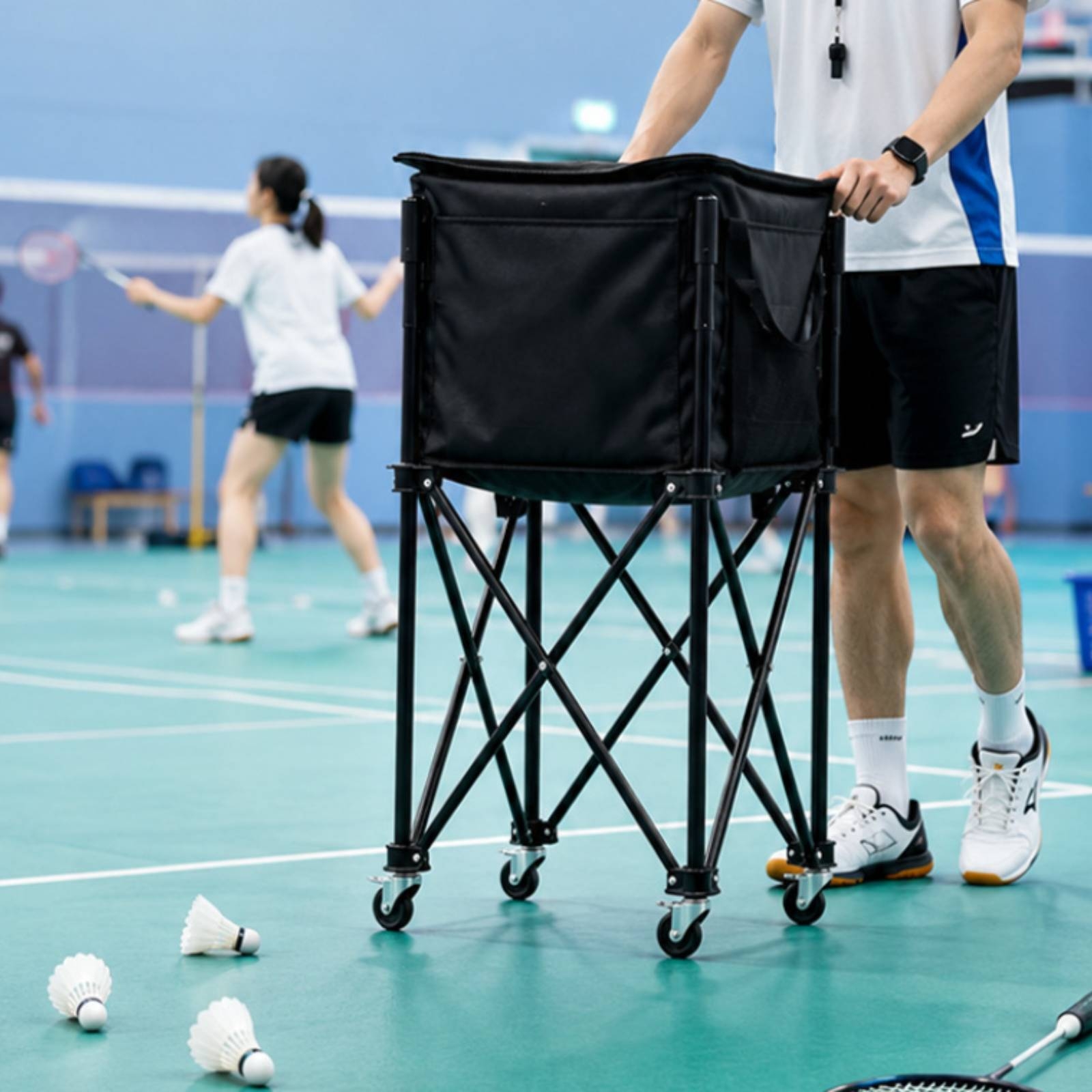 Folding Storage Ball Cart Easy - Sports Equipment Organizer review and price