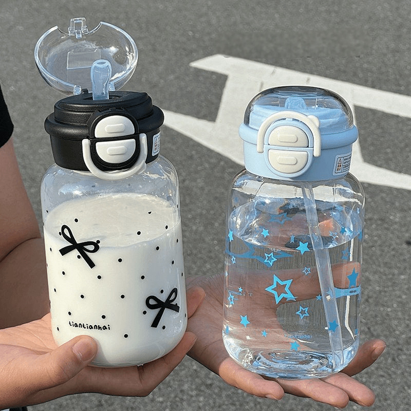 Cute Water Bottle with Straw P - Sports Equipment 8 Year Old review and price