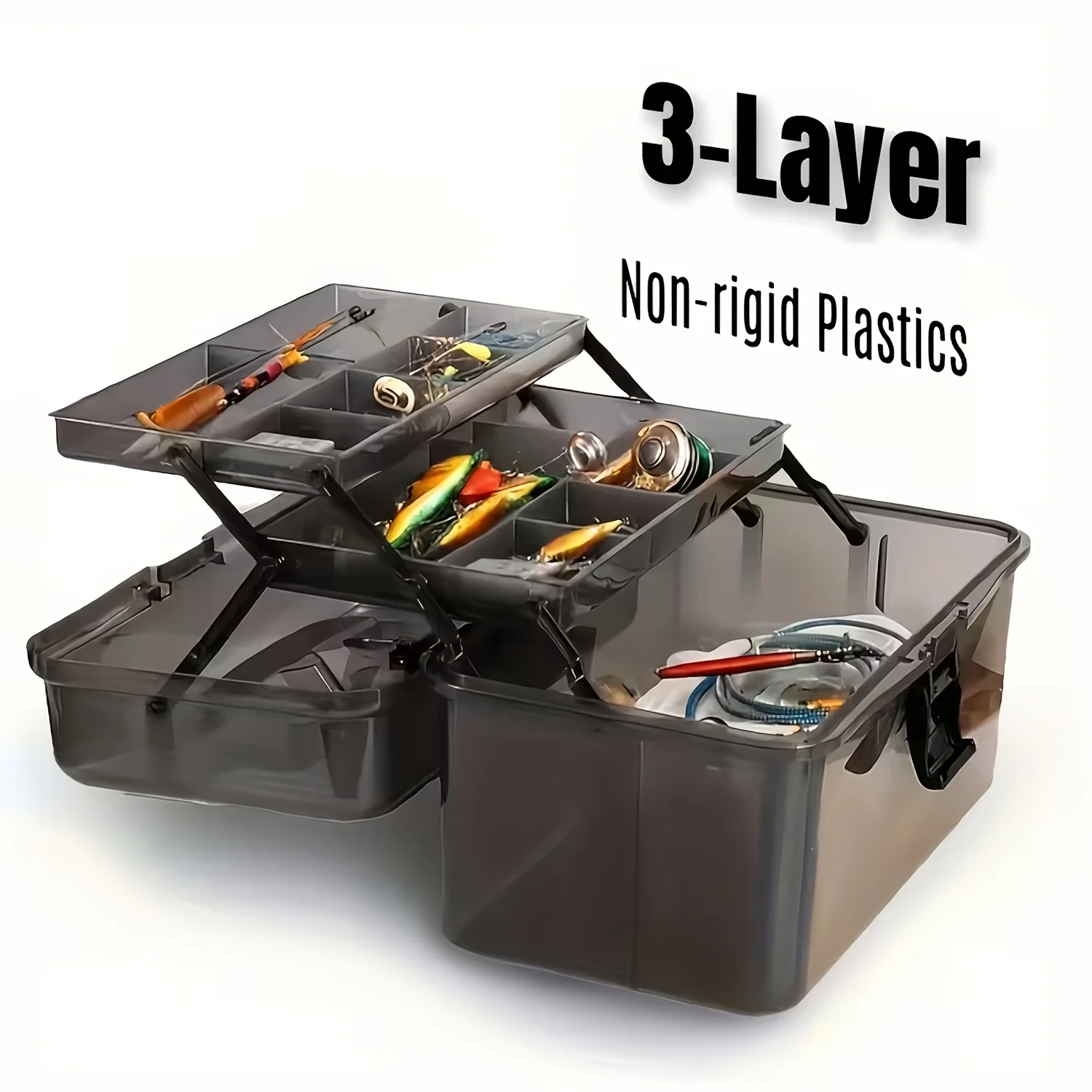 Durable PE Fishing Gear Box |  - Sports Equipment Organizer review and price
