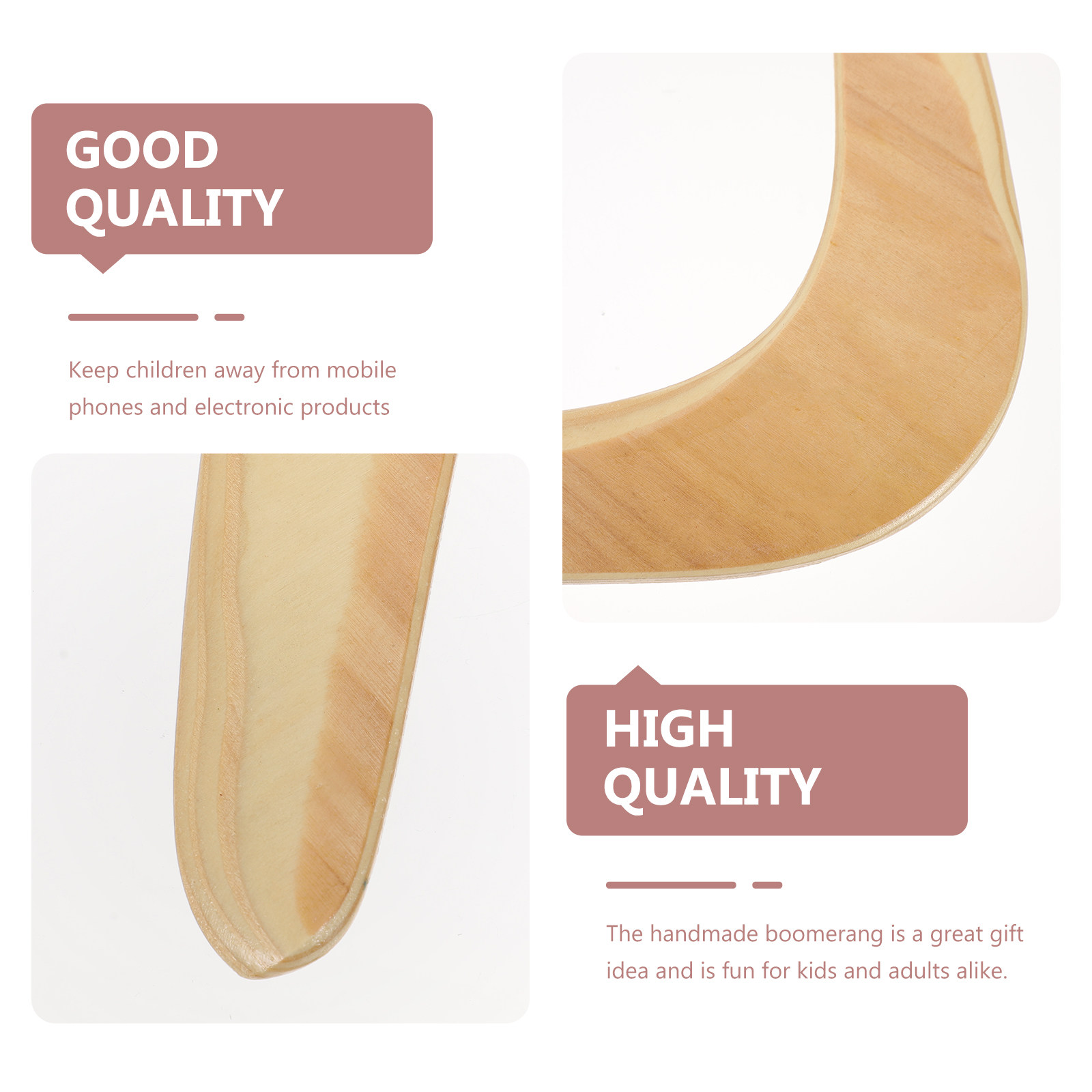 1Pcs Boomerang Wooden Outdoor  - Sports Equipment Kids review and price