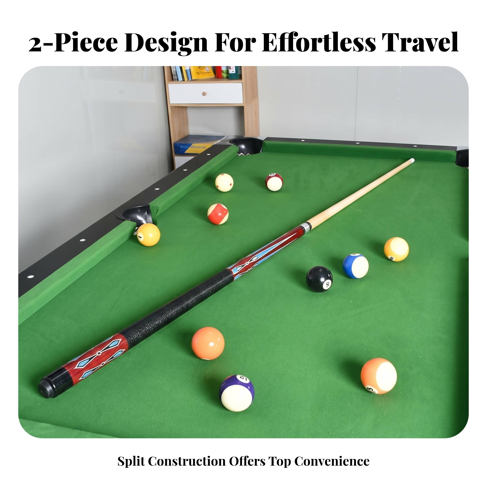 Two-Piece Pool Cue 12.5 Mm Tip - Sports Equipment Game review and price