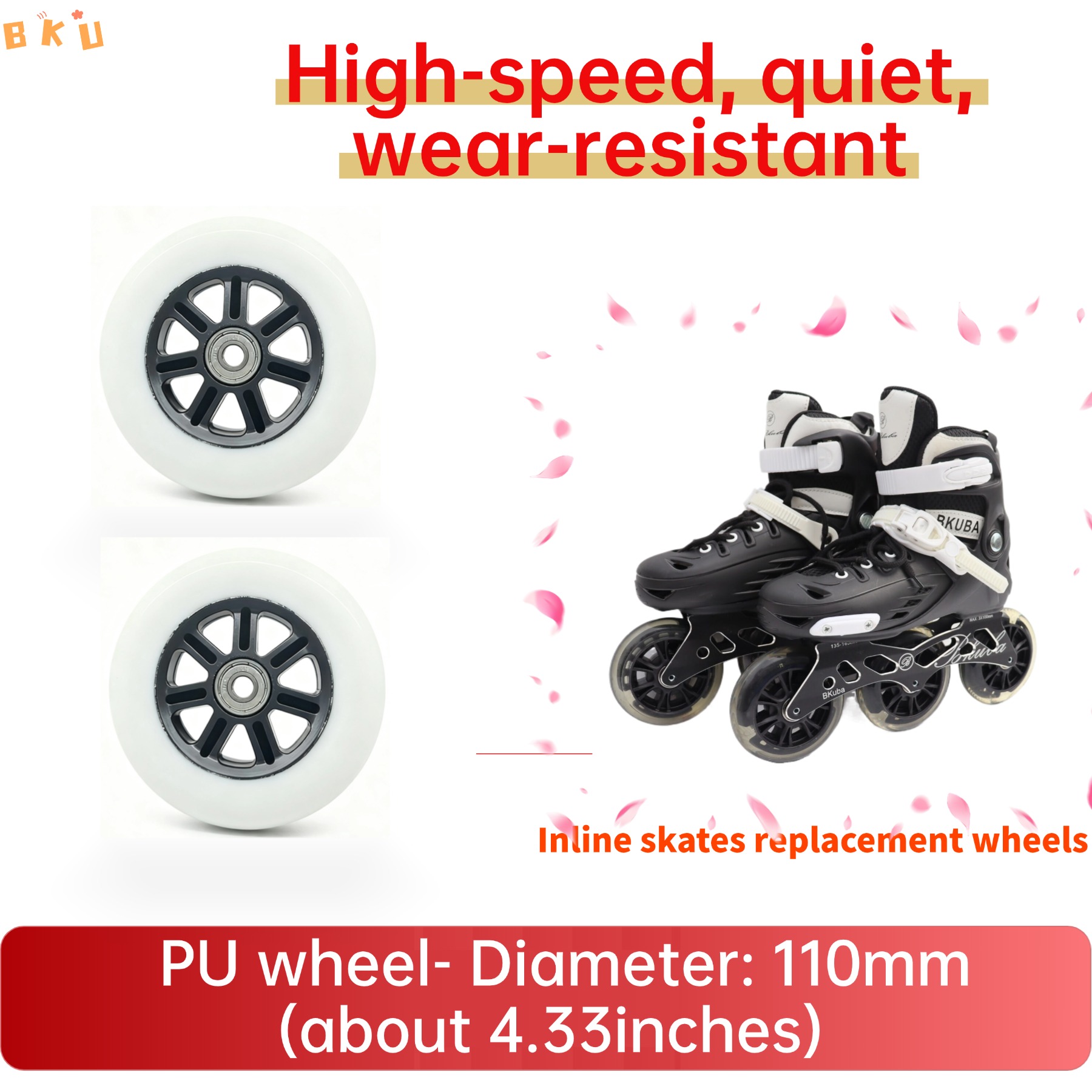 2pcs 110mm Diameter Replacemen - Roller Skate Inline review and price