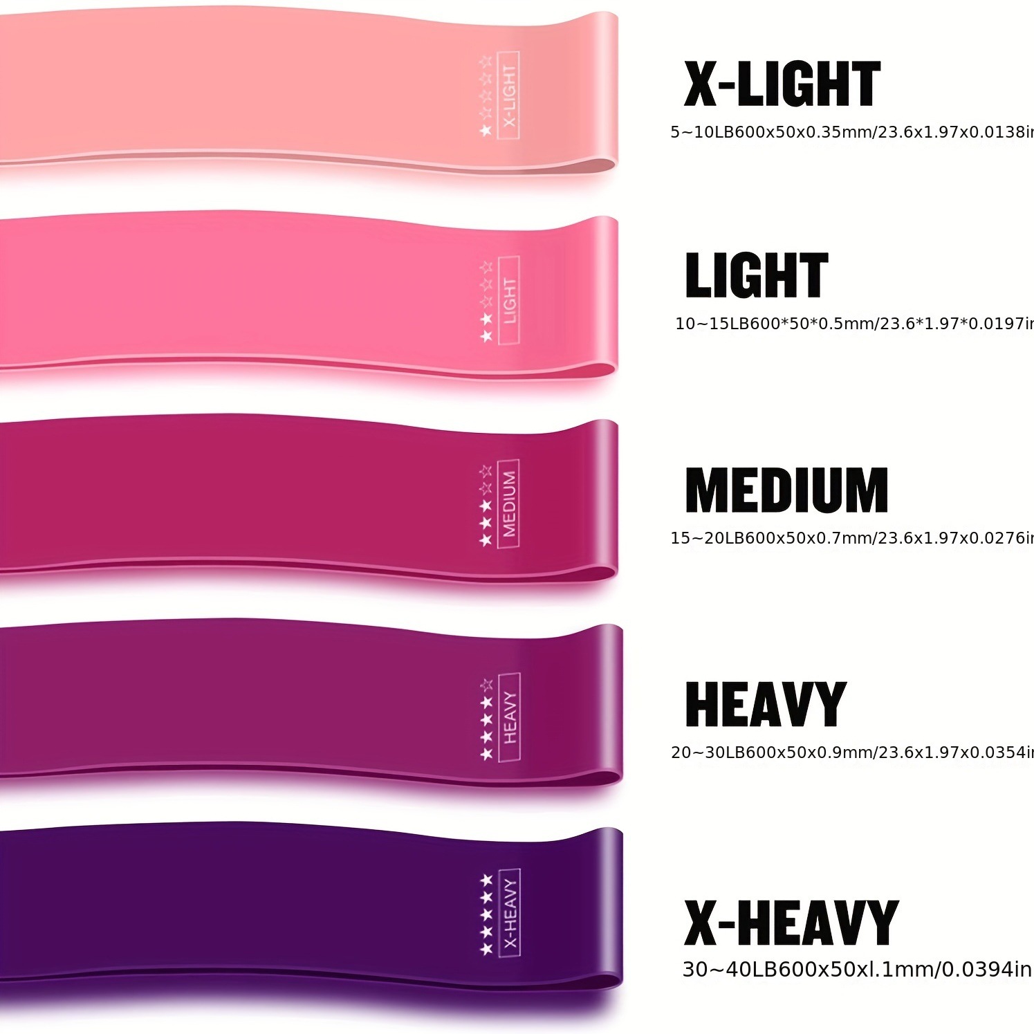 5-Piece Color Resistance Band  - Sports Equipment Kit review and price
