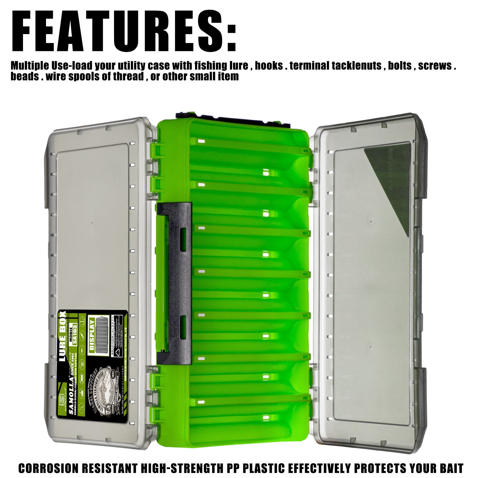 Double Sided Lure Baits Box Fi - Sports Equipment Organizer review and price