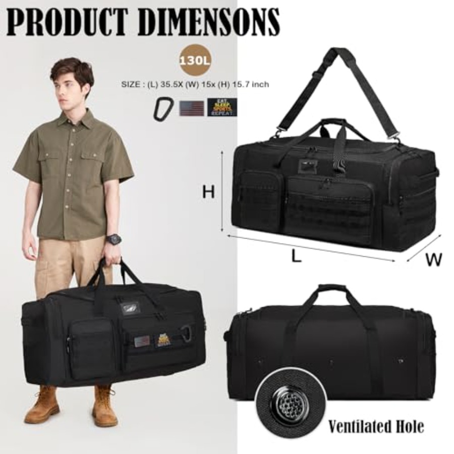 130L Extra Large Duffle Bag fo - Xl Sports Equipment Bag review and price